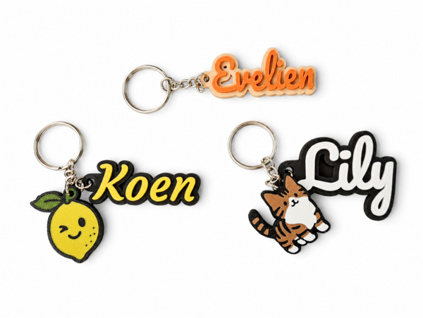 Gepersonaliseerde sleutelhanger met naam