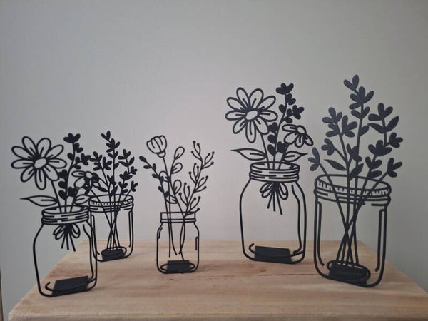Silhouette bloemen
