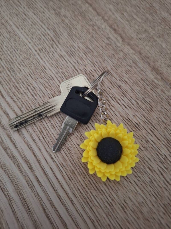 sleutelhanger zonnebloem