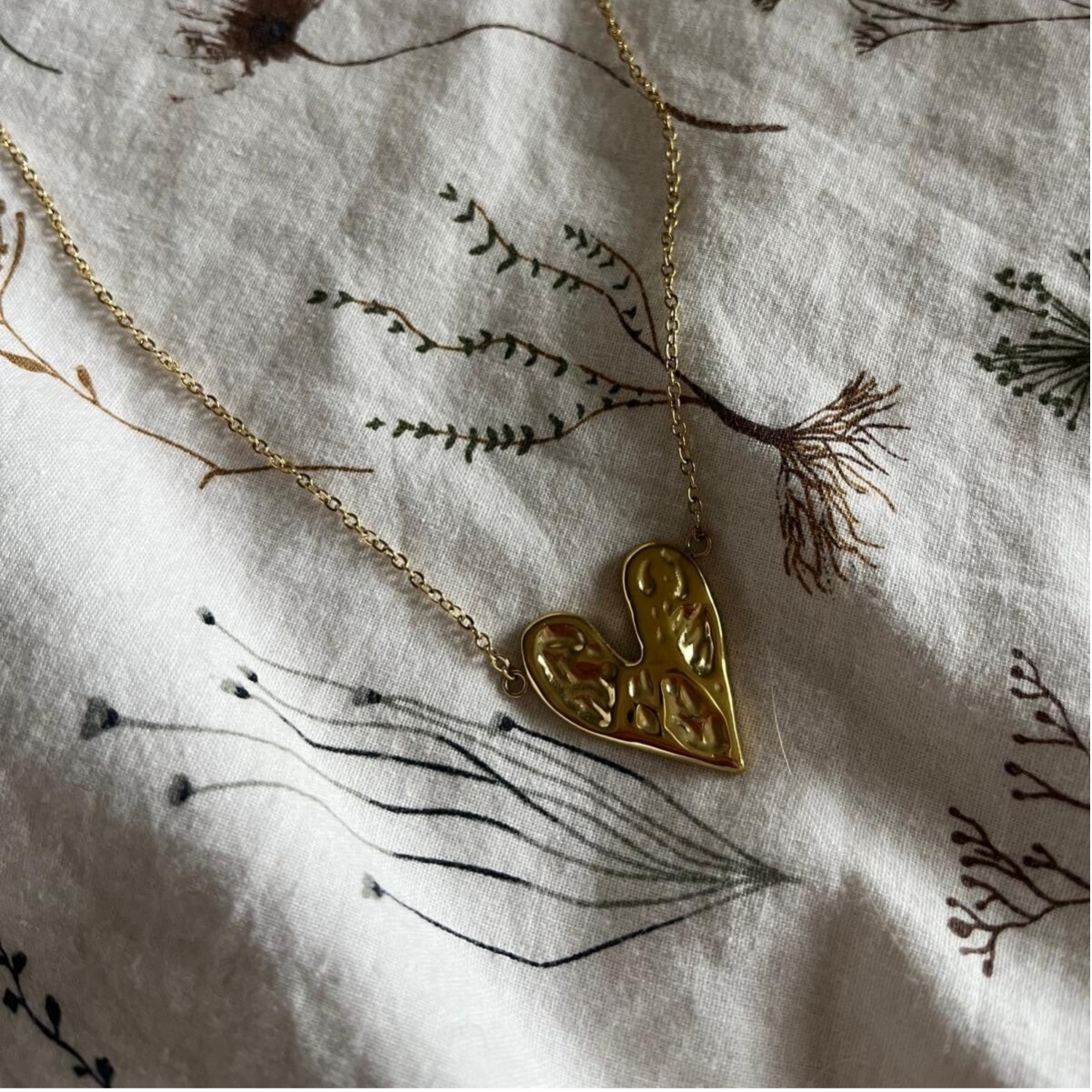 Wave heart ketting