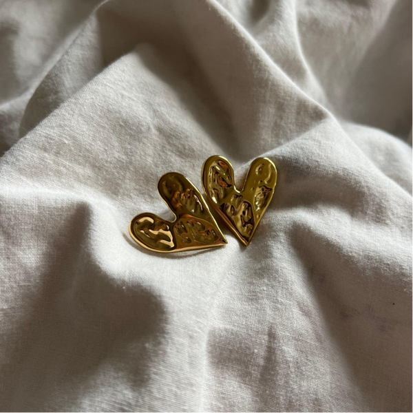 wave heart oorbellen