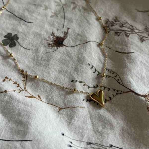 Heart dots ketting