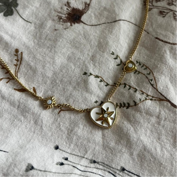 Star heart ketting