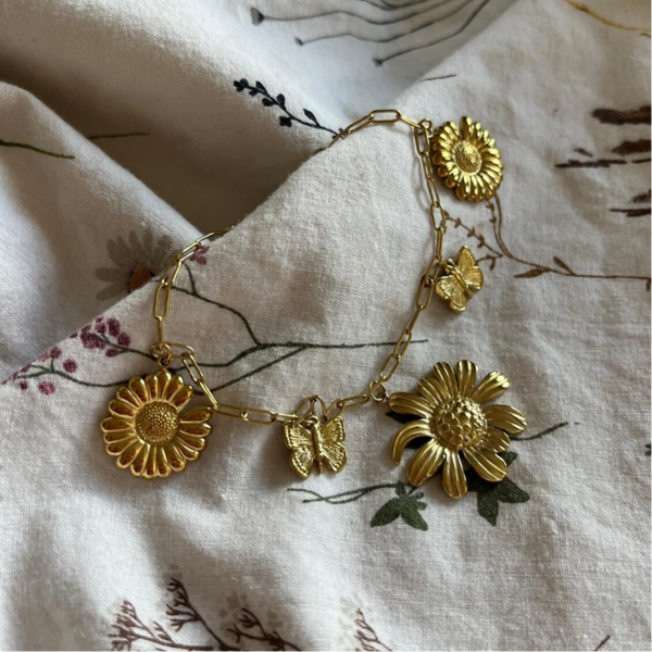 Sunflower Bedelarmband