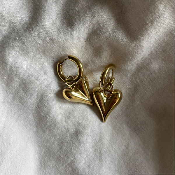 Basic heart oorbellen