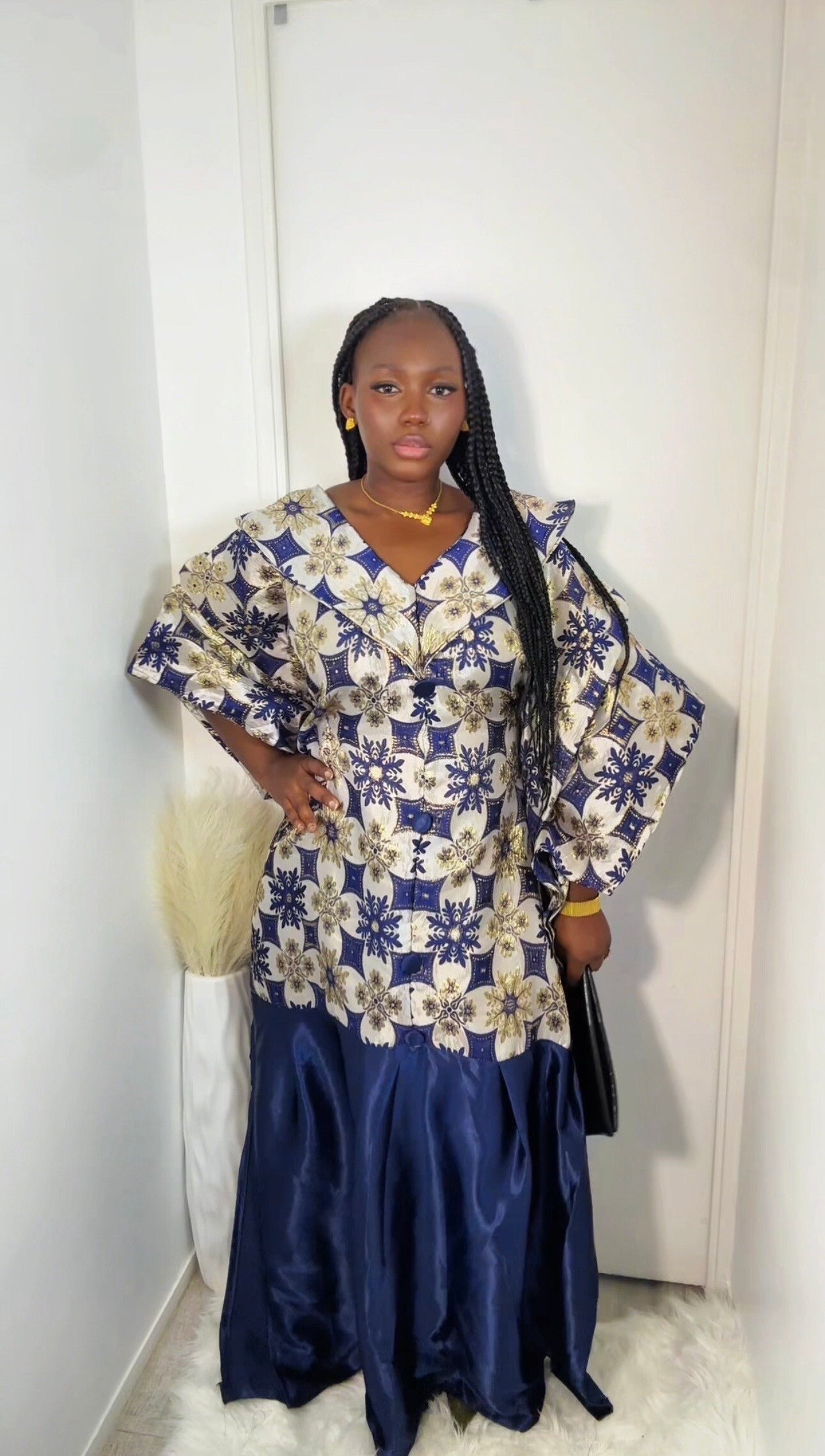 Robe brocard satin