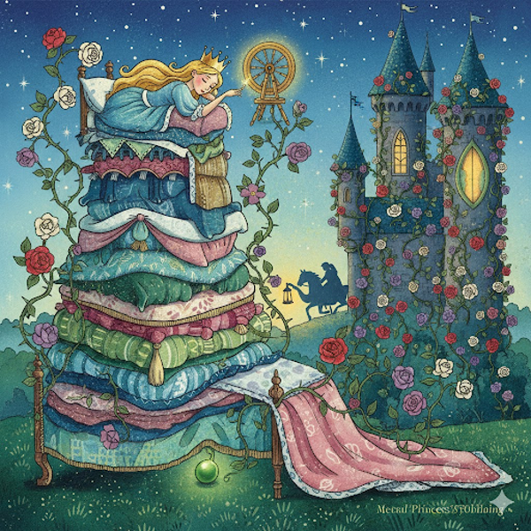 Contes 2 (princesse au petit pois et belle au bois dormant) Word + PDF