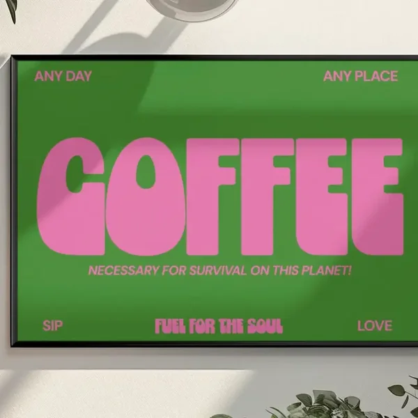Coffee Typography Print