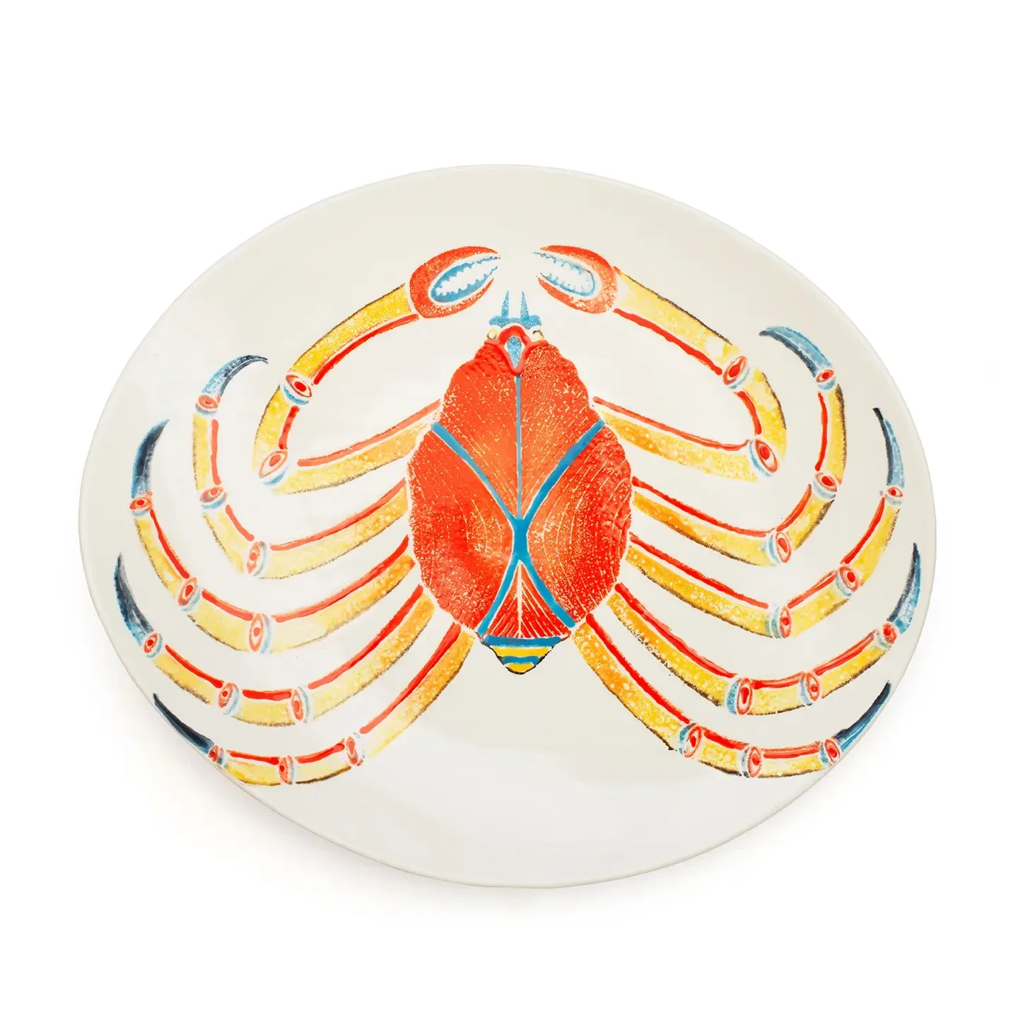 Fantastical Fish Oval Platter Krabbe
