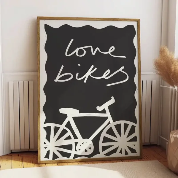 Love Bikes Cycling Print