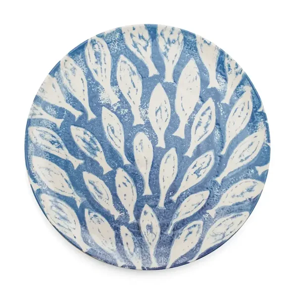 Shoal Fish Platter | Fish Serving Platter | Blue Platter