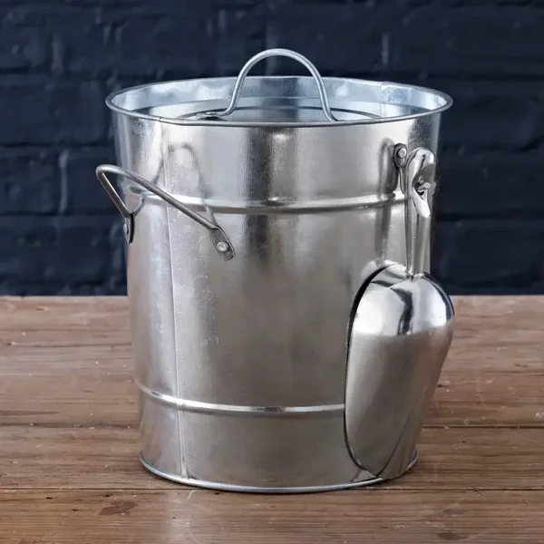 Wine Cooler Ice Bucket with Scoop & Lid For Events