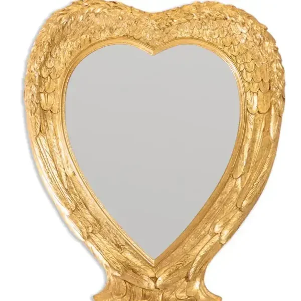 Antique Gold Angel Wing Mirror
