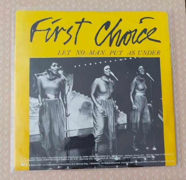 First Choice - Let no man put as under