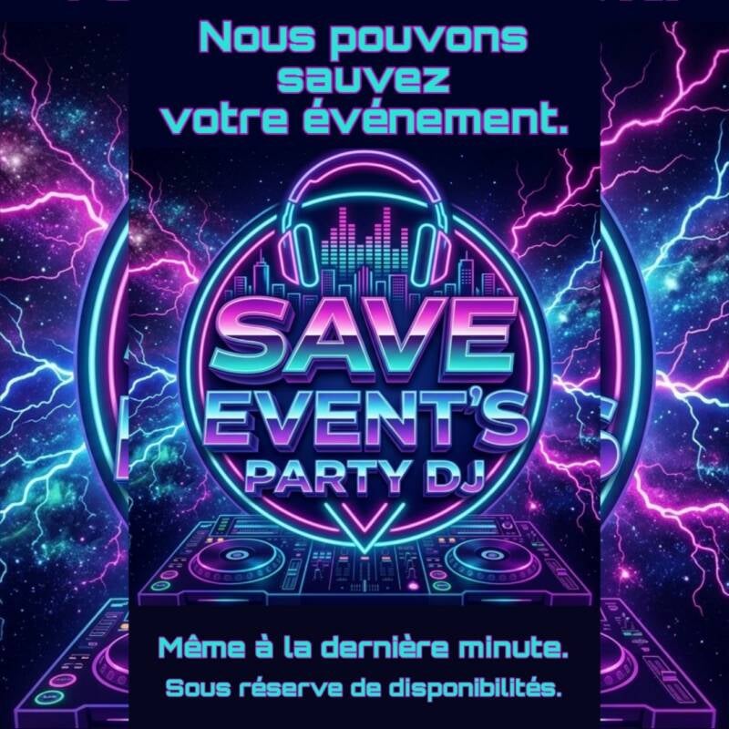 DJ à la dernière minute, nous pouvons sauver votre soirée sous réserve de disponibiltés.