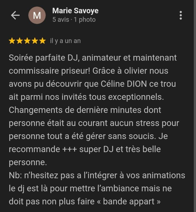 Recommandation client mariage DJ Montargis