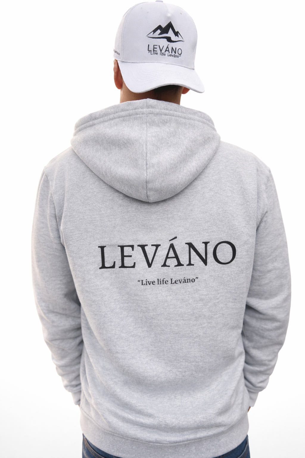 Grå Leváno hoodie