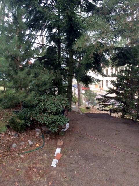 Vanaf plateau trappen naar straat