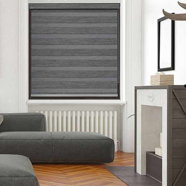 Black & White Blackout Zebra Blinds | Montreal