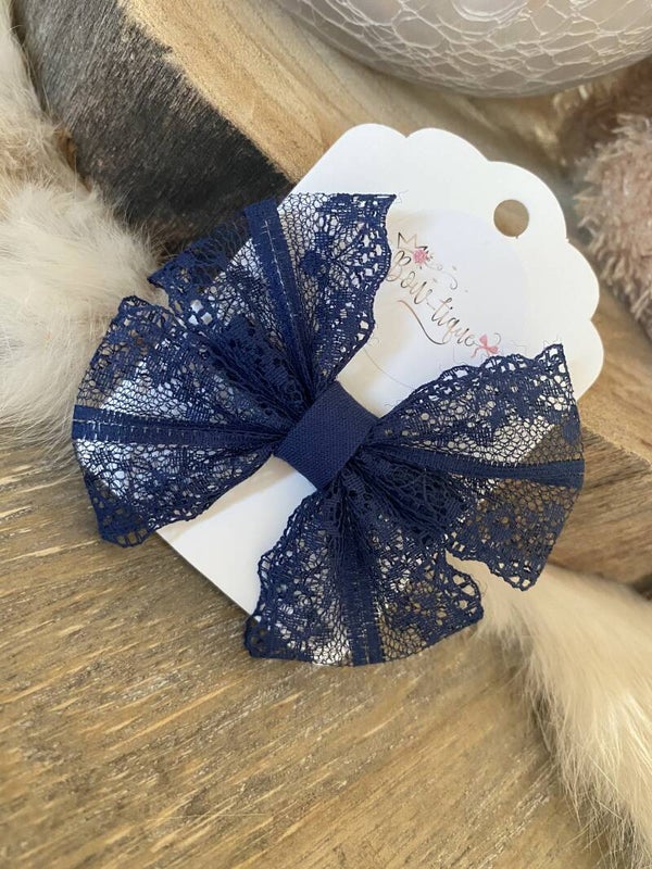 Kanten strik Lilou Dark denim