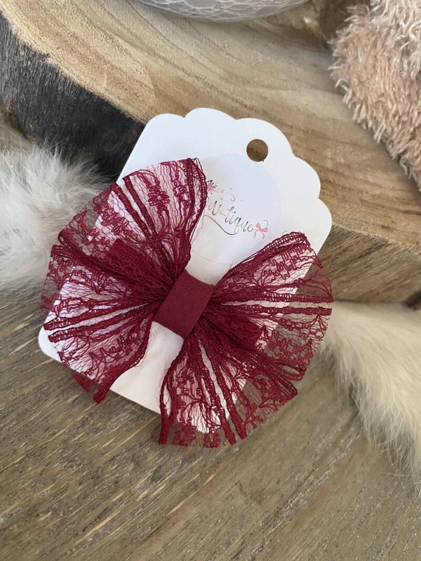 Kanten strik Philou Wine Red