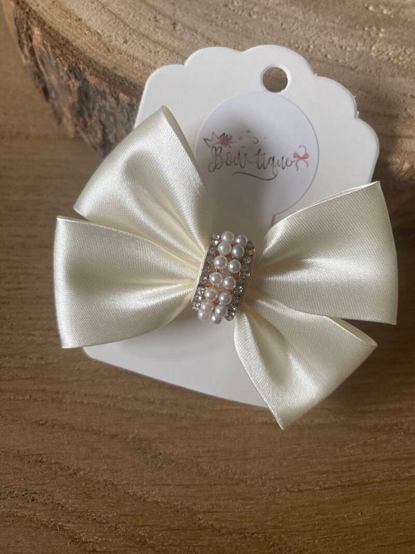 Light cream strass / parel goud