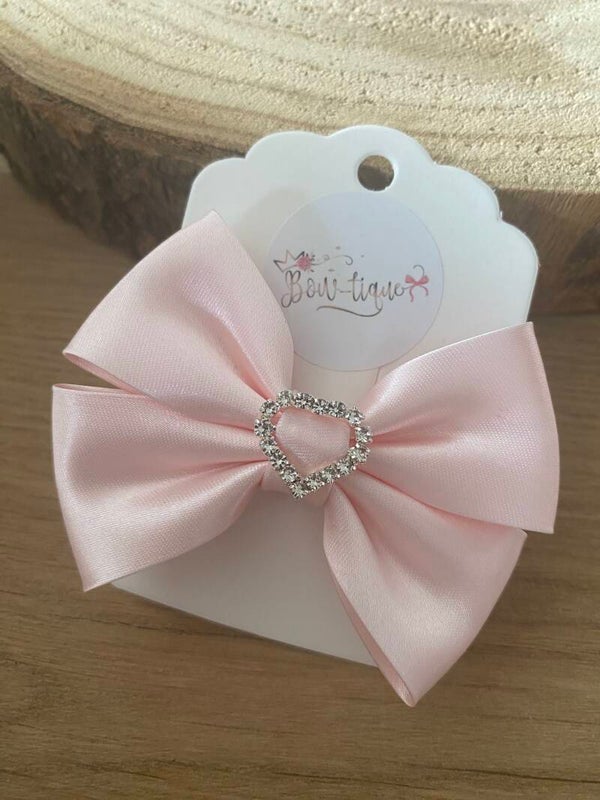 Ice pink strass hartje