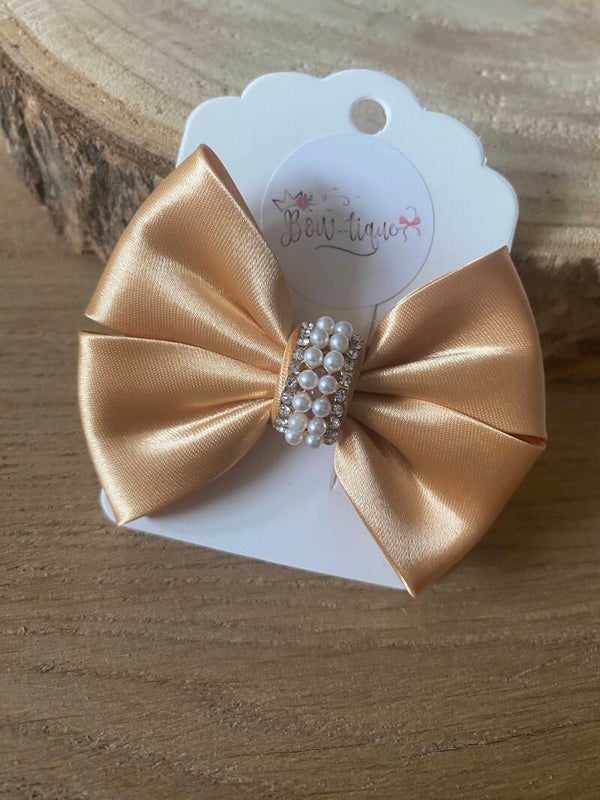 Gold strass/ parel zilver