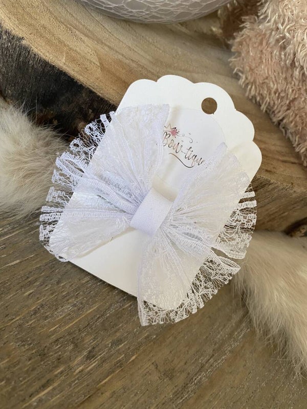 Kanten strik Philou Wit