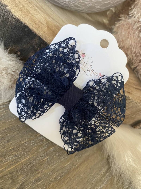 Kanten strik Maeve Navy