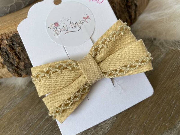 Katoenen Strik Kantje Ecru