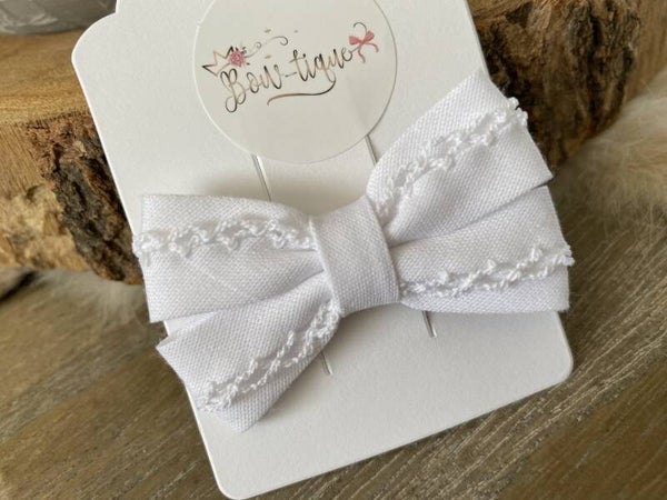 Katoenen Strik Kantje White