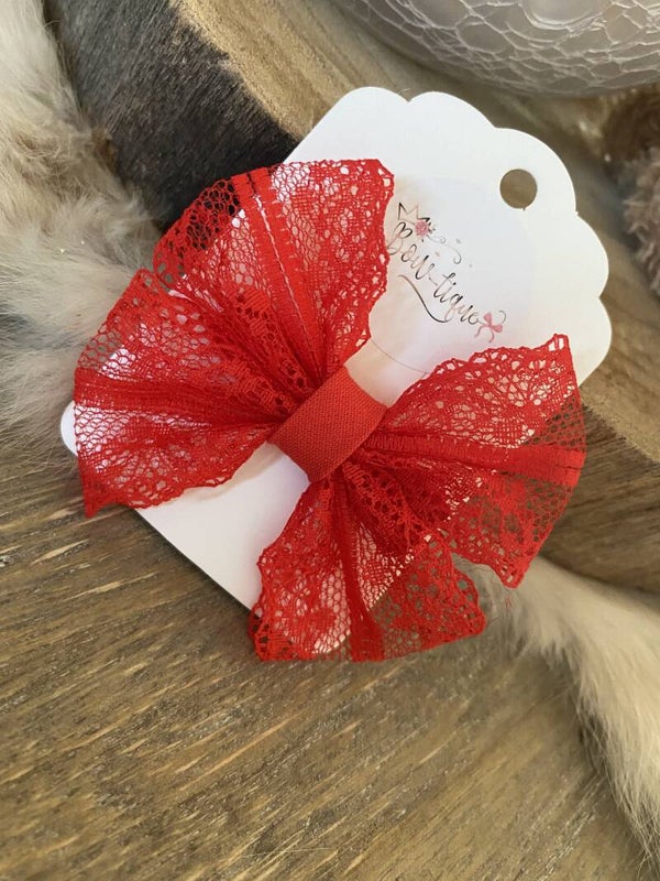 Kanten strik Lilou Brick Red