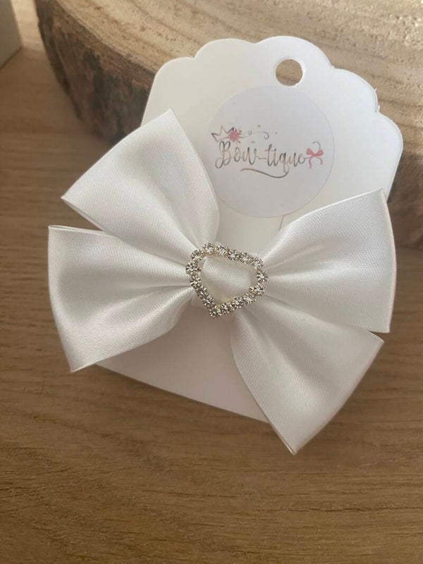 Bridal white strass hartje