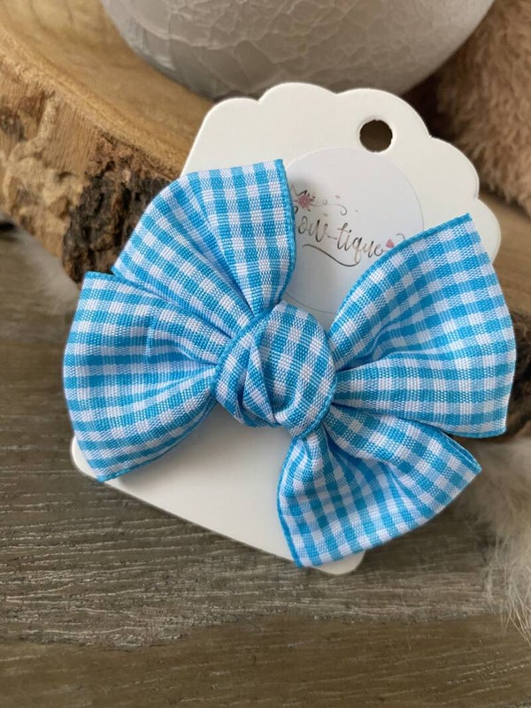 Vichy Strik Aqua blauw