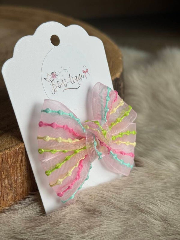 Strikje felle streepjes Saar