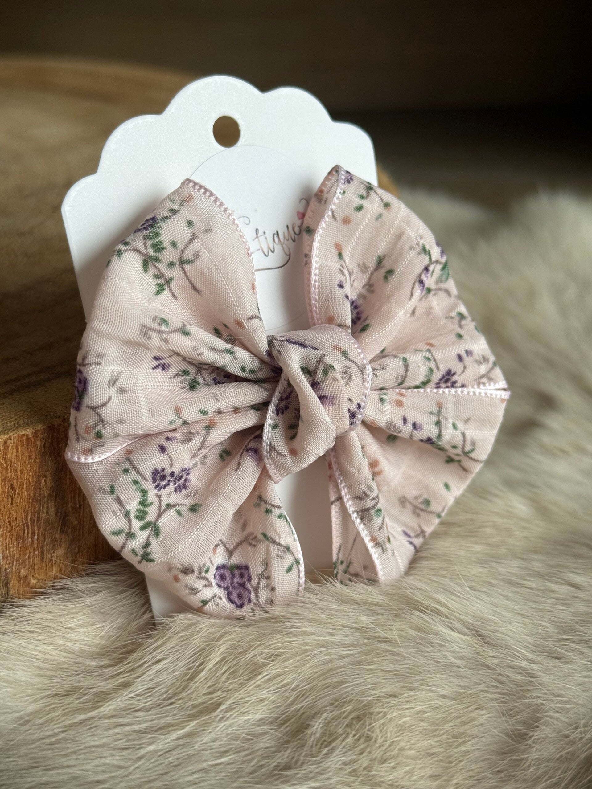 Strik bloemenprint Sofia Roze