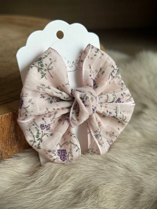 Strik bloemenprint Sofia Roze