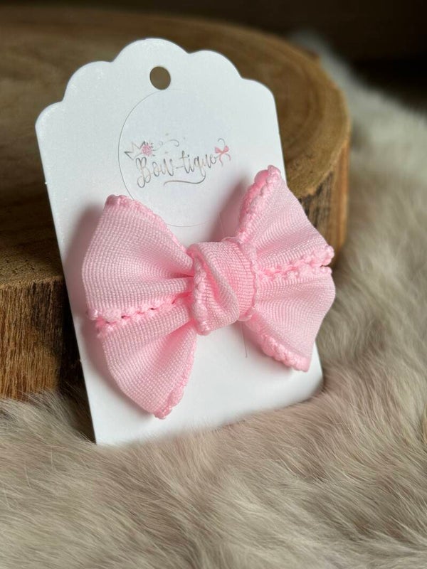 Strikje pastel baby roze
