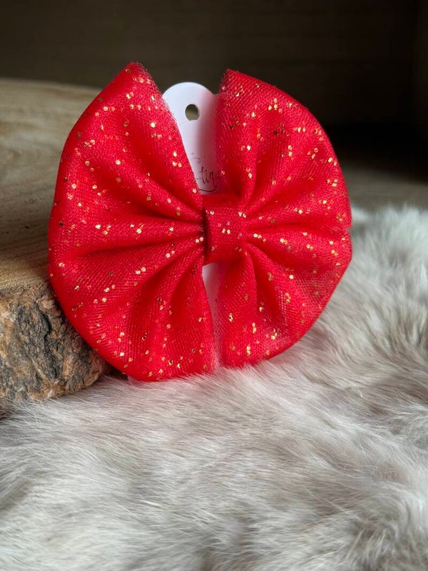 Tulle strik stipjes Rood