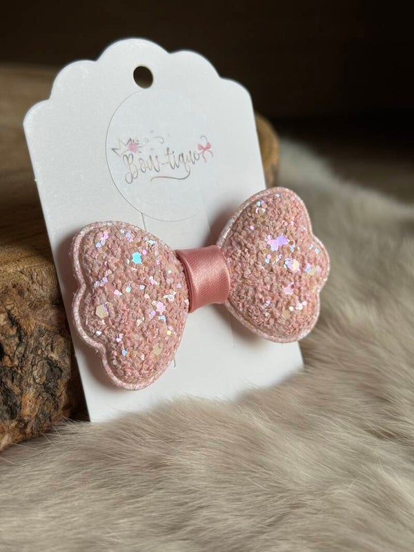 Glitterstrikje Zalm 5cm