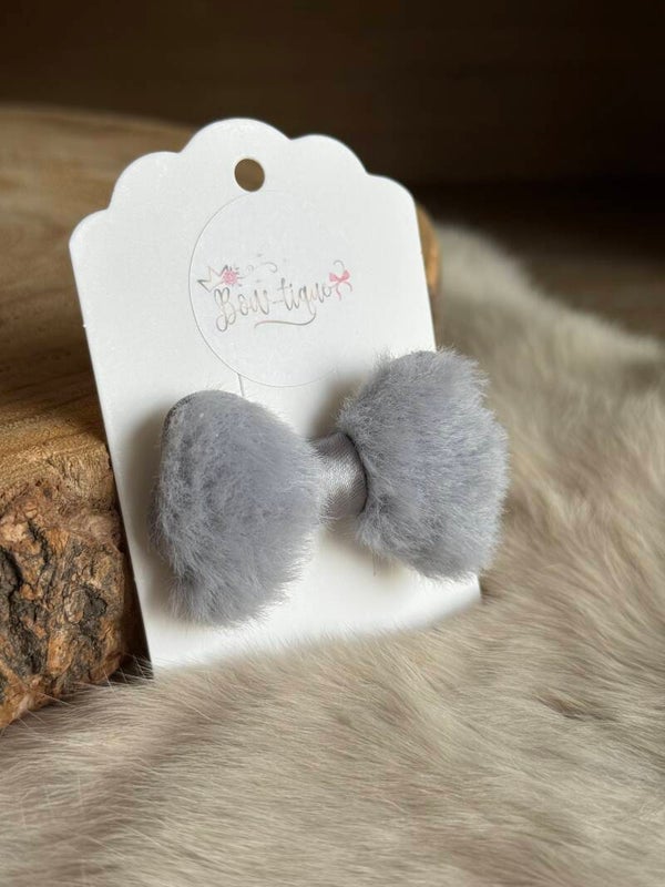 Pomponstrikje Grijs 5cm