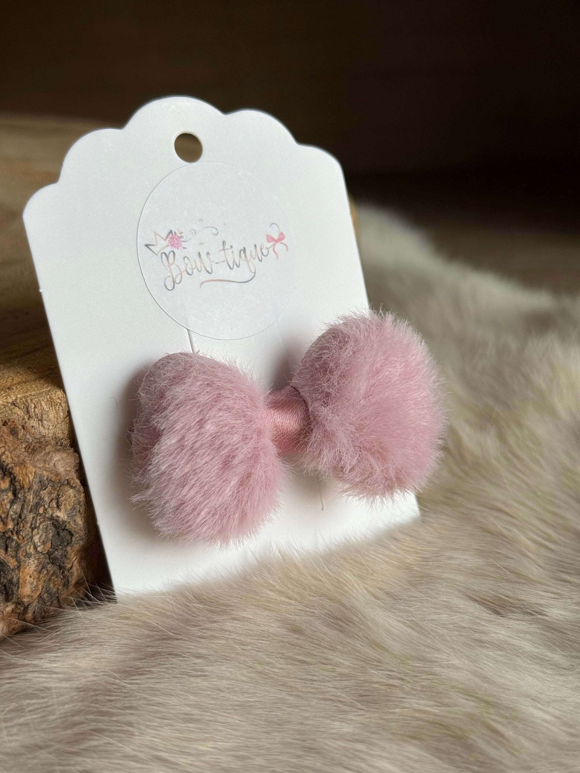 Pomponstrikje Oudroze 4cm