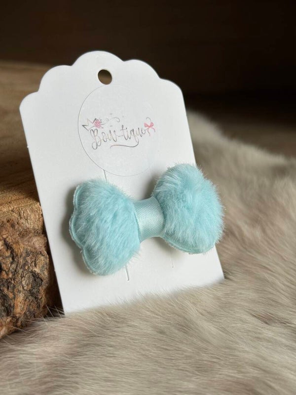 Pomponstrikje Lichtblauw 4cm