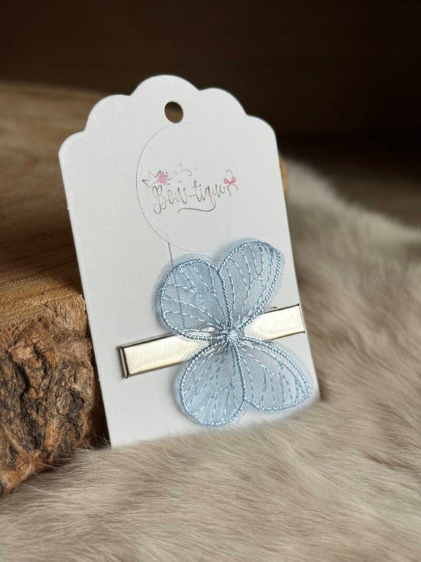 Alligatorclips Vlinder Lichtblauw