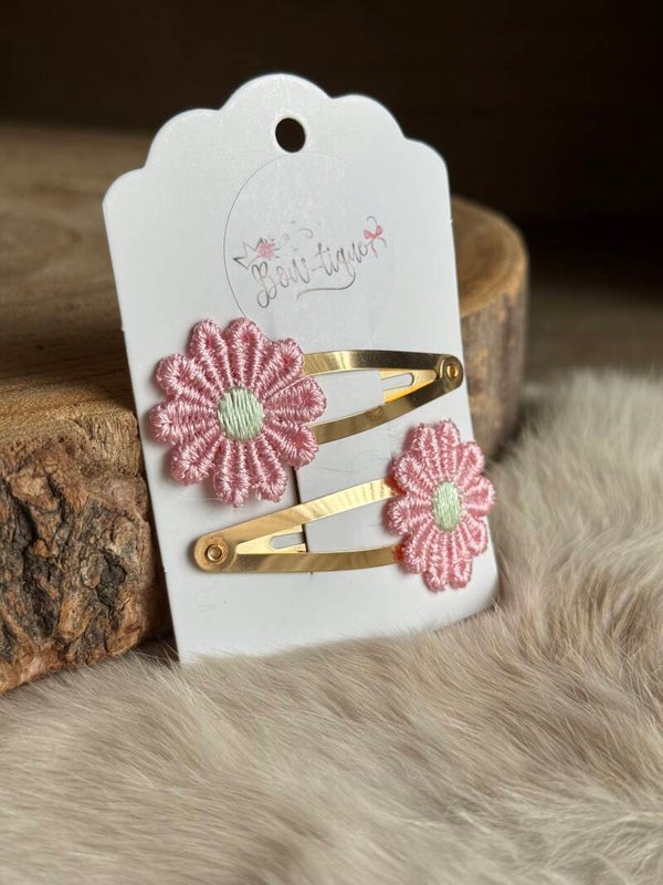 Klikklak Daisyflower 5cm Lichtroze / Mint