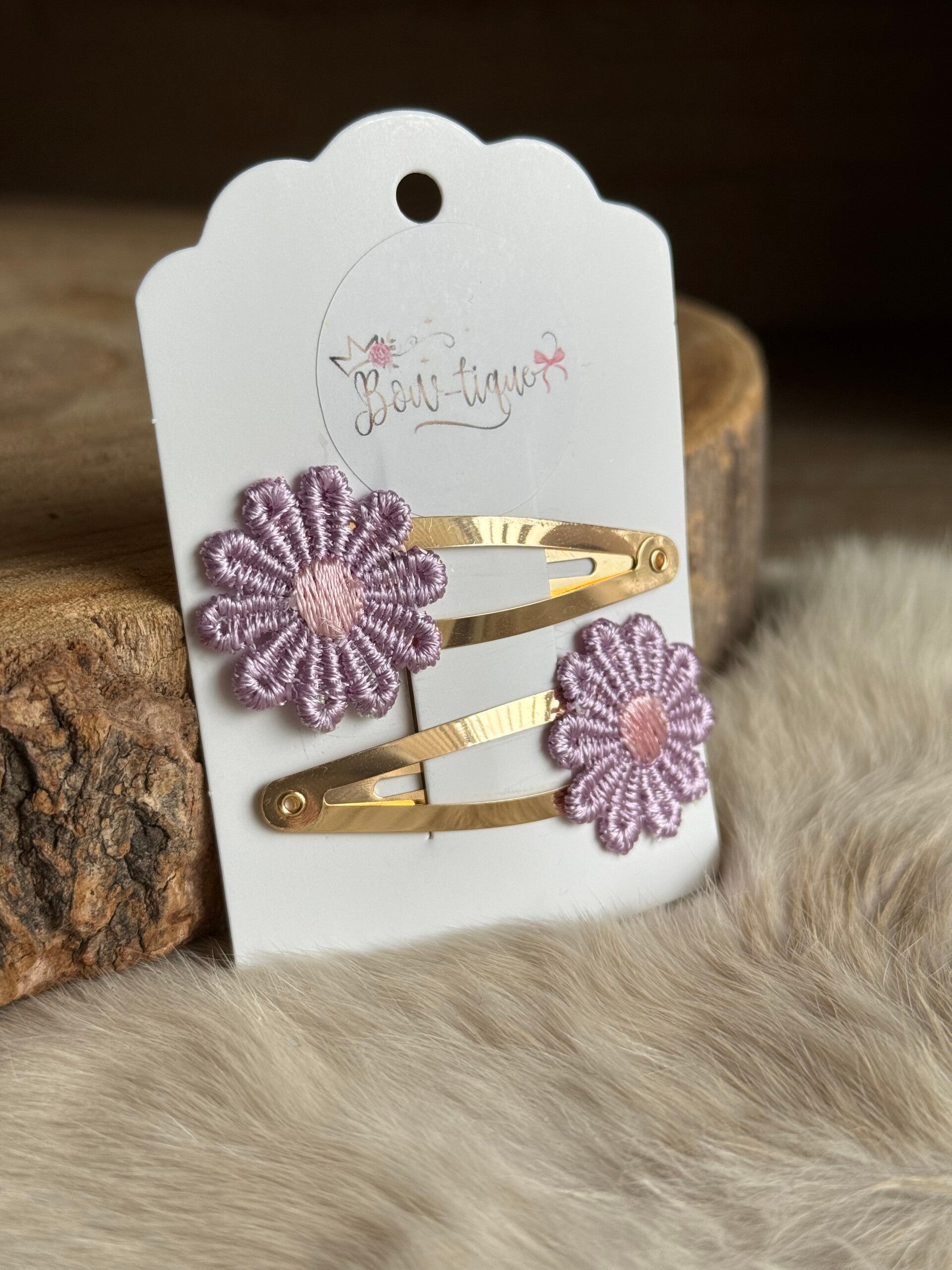 Klikklak Daisyflower 5cm Lila / Lichtroze