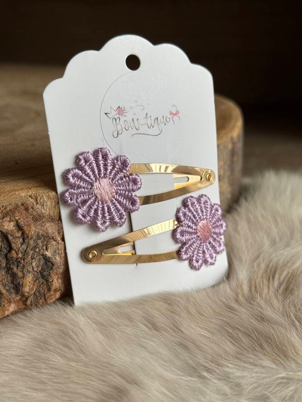 Klikklak Daisyflower 5cm Lila / Lichtroze