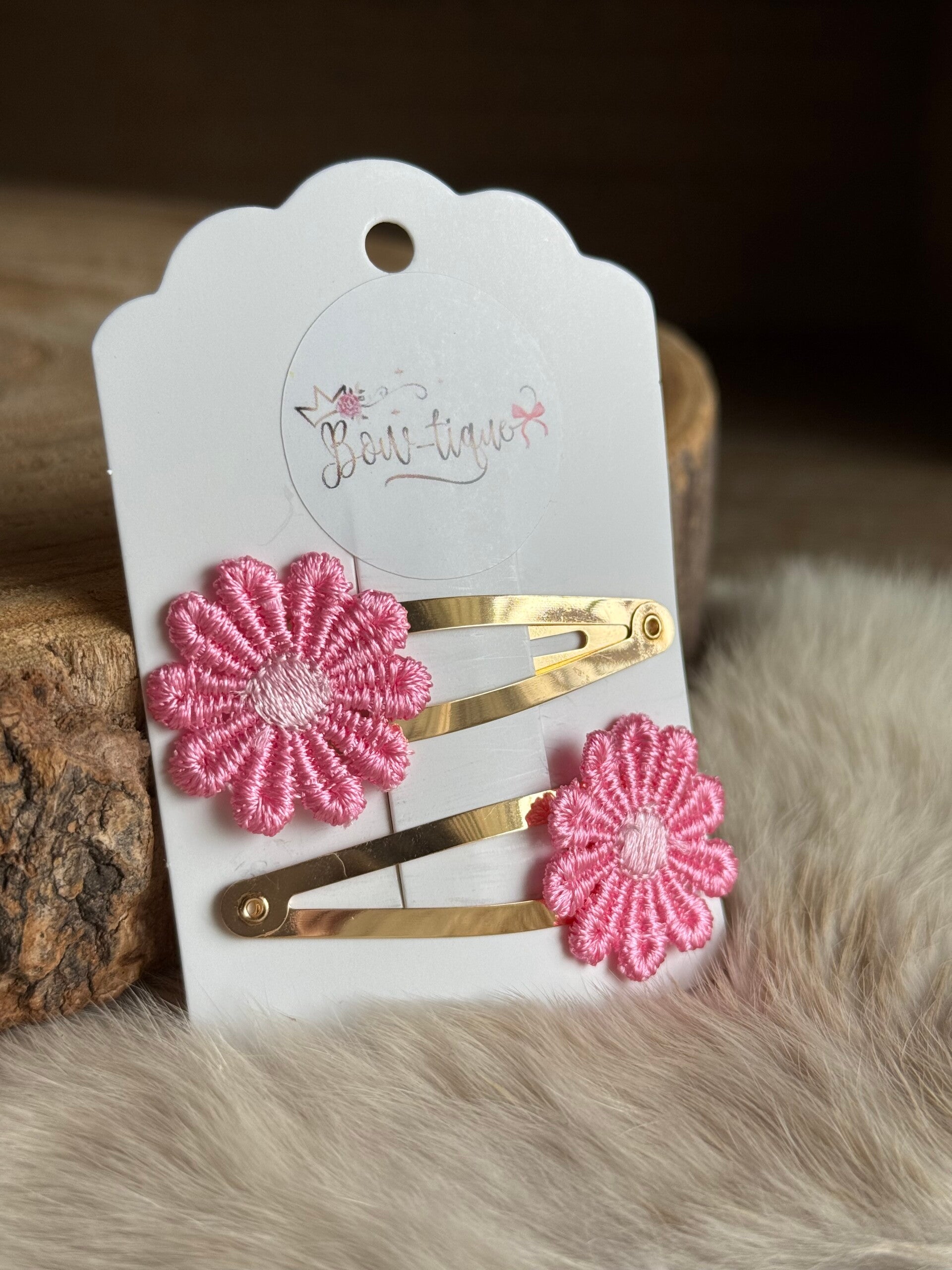 Klikklak Daisyflower 5cm Candypink / Lichtroze
