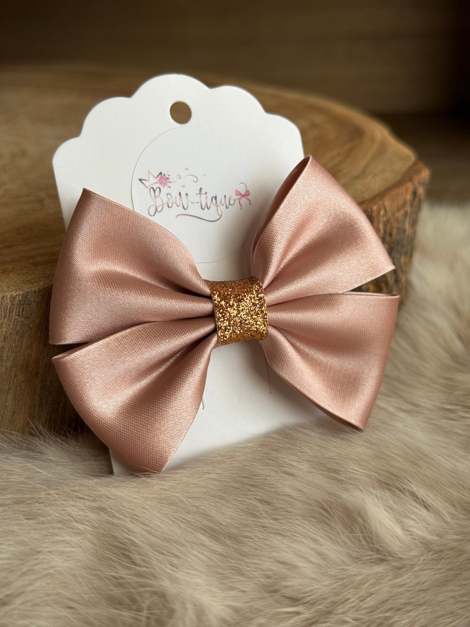 Satijnen Strik Glitter Blush